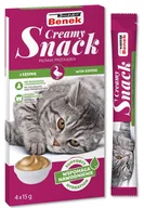 Przysmaki dla kotów - SUPER BENEK Creamy Snack - płynna przekąska dla kotów z gęsiną 4x 15g - miniaturka - grafika 1