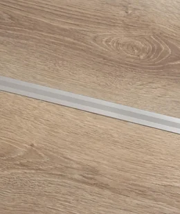 200 x 2 x 0,1 cm Minileiste - (tytanowy) - Minimalistyczna listwa aluminiowa łączeniowa międzypodłogowa UL20X5-02 - Listwy przypodłogowe - miniaturka - grafika 1