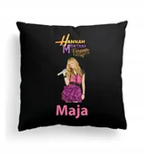 Poduszki dekoracyjne - Foto Poduszka Czarna Hannah Montana Miley Cyrus - miniaturka - grafika 1