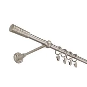 Karnisze - Karnisz pojedynczy 16 mm srebro mat I 200 cm żabka picasso - miniaturka - grafika 1