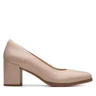 Półbuty damskie - Półbuty Clarks Freva 55 26181336 Beżowy - miniaturka - grafika 1