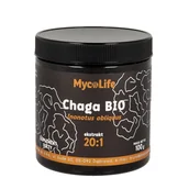 Suplementy naturalne - Chaga grzyb BIO ekstrakt 20:1 100g MYCOLIFE - miniaturka - grafika 1
