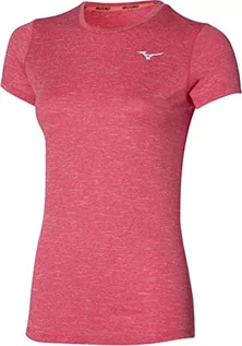 Koszulki i topy damskie - Mizuno Damska koszulka z grafiką Core Czerwony różany czerwony XS J2GA1714 - grafika 1