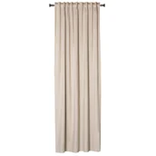 Zasłony - Zasłona z taśmą ABETO 140 x 260 cm kolor beżowy - miniaturka - grafika 1