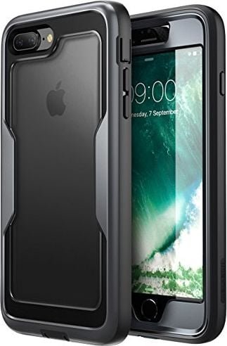 i - Blason i - Blason IPH8P - MAGMA - BK Etui na iPhone 8 Plus Obudowa Magma Zderzak Wszechstronna osłona ochronna z wbudowaną osłoną ekranu czarna