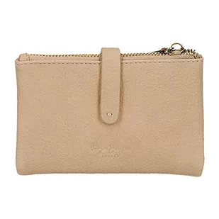 Pepe Jeans Diane Portfel z kartą Beżowy 14,5x9x2 cms Skóra syntetyczna, Beis, Cartera con Tarjetero, Portfel z karty - Portfele - miniaturka - grafika 1