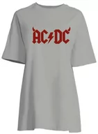 Piżamy damskie - AC/DC Damska koszula nocna, Szary, S - miniaturka - grafika 1