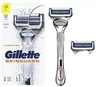 Maszynki do golenia i wkłady - Zestaw golarka ręczna z wymiennym wkładem Gillette Skinguard Sensitive Razor 2 unit (7702018553815) - miniaturka - grafika 1