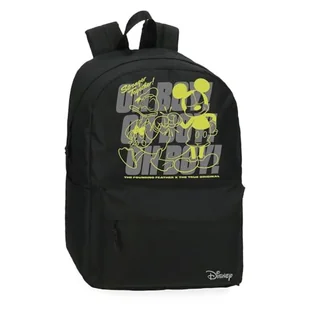 Joumma Disney Mickey Oh Boy Plecak szkolny 15,6" Czarny 31,5 x 45 x 15 cm Poliester 21,26L, Czarny (Black), Talla única, Plecak szkolny z możliwością dostosowania do wózka - Plecaki szkolne i tornistry - miniaturka - grafika 1