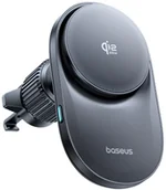 Uchwyty samochodowe do telefonów - Baseus Uchwyt samochodowy magnetyczny z ładowarką wentylatorem na kratkę Qi2.2 - czarny Uchwyt samochodowy magnetyczny z ładowarką wentylatorem na kratkę Qi2.2 - czarny - miniaturka - grafika 1