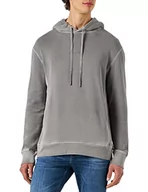Bluzy męskie - 7 For All Mankind Męska bluza z kapturem, JSVM339M, szara, regularna, szary, XXL - miniaturka - grafika 1