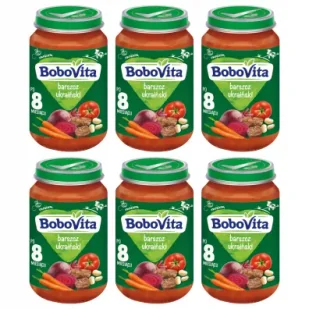 BoboVita Barszcz ukraiński po 8 miesiącu zgrzewka 6 x 190 g - Dania dla dzieci - miniaturka - grafika 1