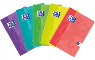 Oxford Zeszyt A5 Fluo w kratkę 16 kartek 10 sztuk mix - Zeszyty szkolne - miniaturka - grafika 1