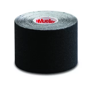 Mueller, Taśma logy Tape, czarny - Akcesoria do rehabilitacji - miniaturka - grafika 1