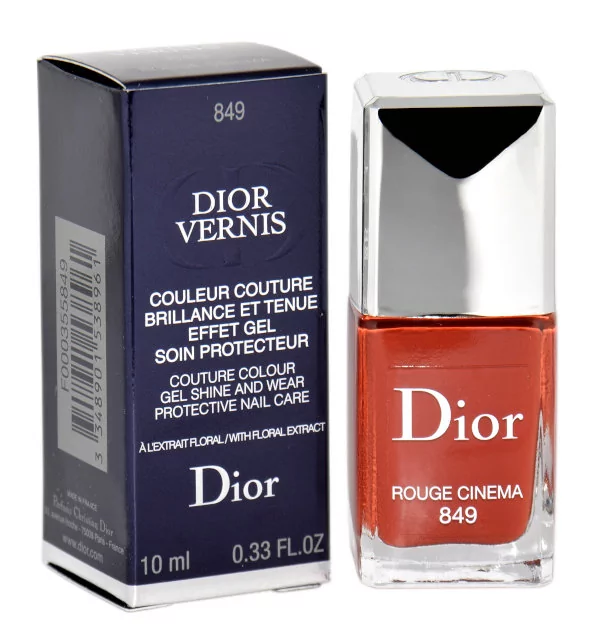 Dior Lakiery do paznokci Rouge Vernis Nr 849 Rouge Cinema 10 ml