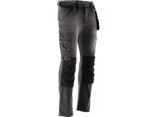 SPODNIE ROBOCZE MONTERSKIE STRETCH JEANS STEEL GREY ROZM. L/XL - Odzież robocza - miniaturka - grafika 4
