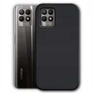 Etui i futerały do telefonów - Etui Do Realme 8I Gumowe Obudowa Czarne Matowe Silikon Pokrowiec Slim Cover - miniaturka - grafika 1