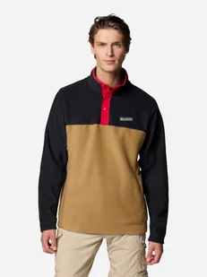 Bluza męska nierozpinana streetwear Columbia Steens Mountain Half Snap II 2097721259 L Brązowy/Czarny (195981427332) - Bluzy męskie - miniaturka - grafika 1