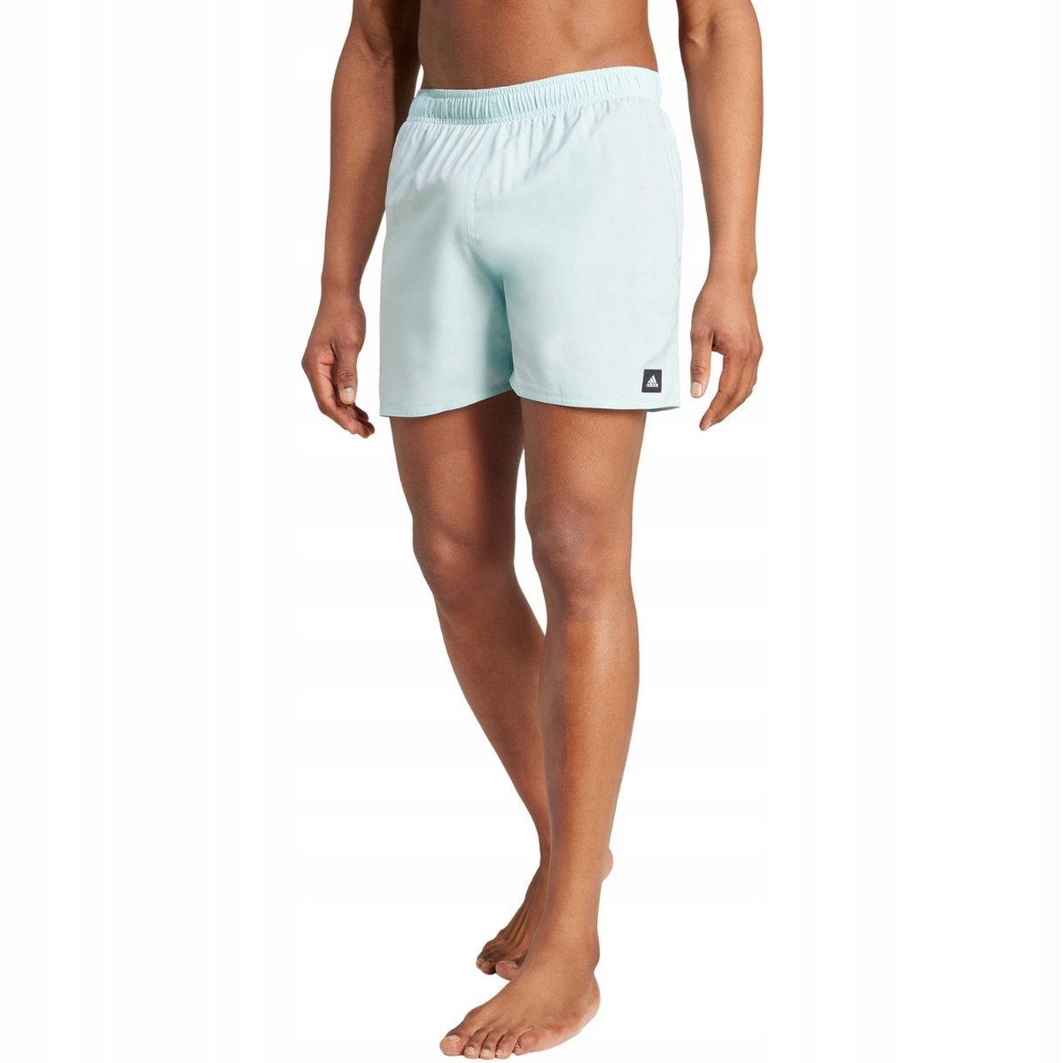 Spodenki kąpielowe męskie adidas Solid CLX Short-Length błękitne IX7580 S