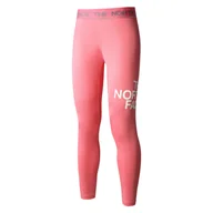 Legginsy - Damskie Legginsy THE NORTH FACE W FLEX MID RISE TIGHT - EU NF0A7ZB7N0T1 – Różowy - miniaturka - grafika 1