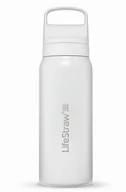 Shakery i bidony sportowe - Butelka termiczna z filtrem do wody LifeStraw Go 2.0 Steel 700ml White - miniaturka - grafika 1