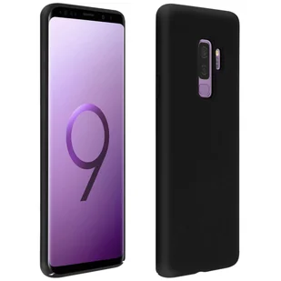 Silikonowe, półsztywne etui do Samsunga Galaxy S9 Plus, miękkie w dotyku, matowe wykończenie – czarne - Etui i futerały do telefonów - miniaturka - grafika 1