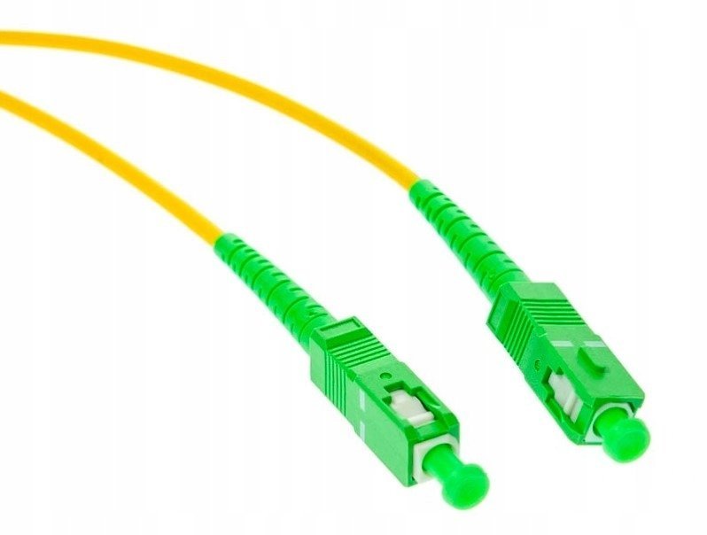 Patchcord światłowodowy Elpio SC/APC -SC/APC SM 10m LSZH z włóknem G.657.A1 3mm 7475 żółty 7477