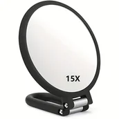 Lusterka do makijażu - TEMU 1X15X Lupa z Regulowaną Rękojeścią 360° i Wzorem Kreskówkowym - Powiększenie 15X, Składane Przenośne Lustro do Podróży, Łazienki, Makijażu, - miniaturka - grafika 1