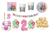 Balony i akcesoria - Zestaw Paw Patrol Psi Patrol 2 Urodziny Balony - miniaturka - grafika 1