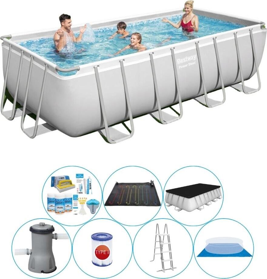 Oferta basenów - Bestway Power Steel 488x244x122 cm Rechteckig