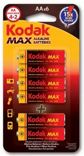 KODAK BATERIA LR6X4+2SZT MAX KAA - Baterie i akcesoria - miniaturka - grafika 1