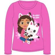 Bluzy dla dziewczynek - Bluzka z długim rękawem Koci Domek Gabi Różowa - miniaturka - grafika 1