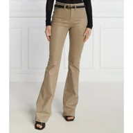Spodnie damskie - Pinko Jeansy FLORA NO BELT FLARE DRILL SPAL | Regular Fit - miniaturka - grafika 1