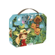 Puzzle - Janod Puzzle w walizce Obraz inspirowany twórczością Rousseau 100 elementów 6+ Made in France - miniaturka - grafika 1