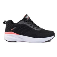 Buty sportowe damskie - Buty sportowe damskie materiałowe DK czarne - miniaturka - grafika 1
