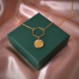 Naszyjnik ze stokrotką - Naszyjniki - miniaturka - grafika 1