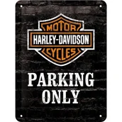 Dekoracje domu - Postershop Metalowa tabliczka Harley Davidson Parking Only # z wartością produktów powyżej 89zł! - miniaturka - grafika 1