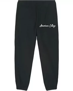 AMERICAN COLLEGE USA Spodnie dresowe męskie, czarny, S - Spodnie sportowe męskie - miniaturka - grafika 1