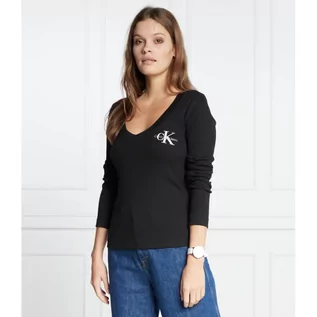 Bluzki damskie - CALVIN KLEIN JEANS Bluzka | Regular Fit - grafika 1