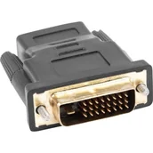 Adaptery i przejściówki - Lanberg Adapter AD-0010-BK HDMI F > DVI-D M 24+1 Dual Link AD-0010-BK - miniaturka - grafika 1