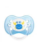 Smoczki uspokajające - Canpol babies smoczek uspokajający silikon 0-6m okrągły Nature - miniaturka - grafika 1