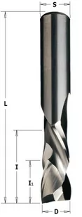 CMT Frez spiralny D=8, I=32, I1=7, L=80, S=8 190.080.11 - Frezy - miniaturka - grafika 1