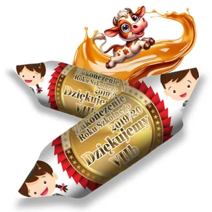Krówki personalizowane SZKOŁA Przedszkole 120szt - Cukierki - miniaturka - grafika 1