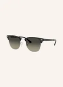 Okulary przeciwsłoneczne - Ray Ban Okulary przeciwsłoneczne Clubmaster Metal RB 3716 Silver Black/Light Grey tekst cieniowany unisex 0RB371690047151 - miniaturka - grafika 1