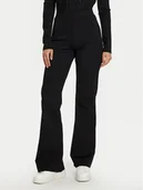 Spodnie damskie - Guess Spodnie dzianinowe V5RB06 KCLH0 Czarny Regular Fit - miniaturka - grafika 1