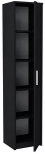 Regał Biurowy Zamknięty Bodo R40Z Czarny Szafa - Regały - miniaturka - grafika 1