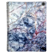 Notesy i bloczki - Marble Brulion Na Spirali 100K A4 W Kratkę Folia Mat + Lakier - miniaturka - grafika 1