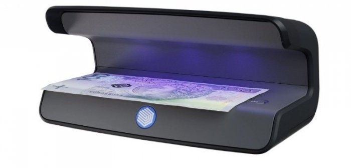 SafeScan 75 LED UV/Weißl Prüfgerät Währungen, Pässe Schwarz