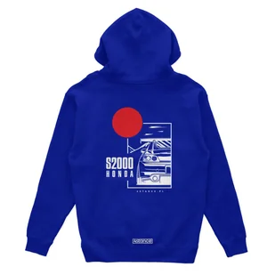 Bluza z kapturem Honda S2000 niebieska-M - Odzież do sportów motorowych - miniaturka - grafika 1