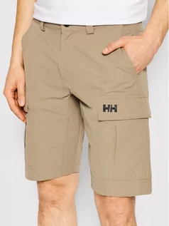 Spodnie sportowe męskie - Helly Hansen Szorty sportowe HH QD CARGO 54154 Szary Regular Fit - grafika 1